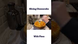 How to Slice Cheesecake with Floss [upl. by Enibas]