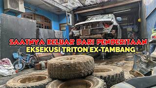 Kolongnya Superrrr Undercarriage Detailing Mitsubishi Triton EX Tambang Lanjut Anti Karat Bitumen [upl. by Enelra]