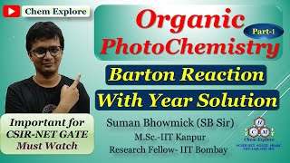 Barton Reaction  Mechanism  Previous Year Solved Problems  Important for CSIRNET GATE Chemistry [upl. by Frederick268]