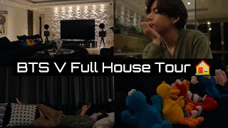 BTS V Full House Tour 🏠 Part 2  V Apartment Tour [upl. by Airdnua]