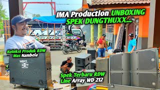 Unboxing Line array Terbaru Spek IMA production Tarra 212 RDW Mening 8 Box [upl. by Thurmann]