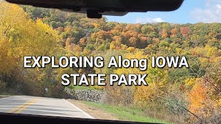 PIKES PEAK Iowa State Park  IOWA FALL COLORS Iowa viral Fall mabelthumma [upl. by Atahs]