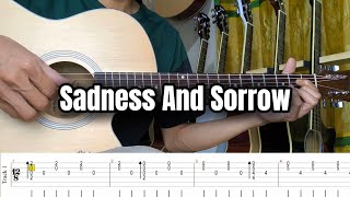 Sadness and Sorrow Fingerstyle Tutorial with Tab  Fingerstyle Guitar Sadness and Sorrow [upl. by Alyakem161]