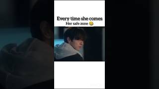 The way he protects her 😊 kdramaedit viral drama shorts [upl. by Eeldivad]