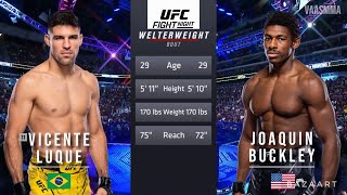 VICENTE LUQUE VS JOAQUIN BUCKLEY FULL FIGHT UFC ON ESPN 54 [upl. by Agnizn]