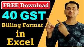 FREE DOWNLOAD  40 GST Billing Format in Excel  Stunning GST Invoice Format in MS Excel [upl. by Imuyam]