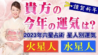 【六星占術】2023年の運気を六星占術でしっかり鑑定します！！＜火星人・水星人・火星人霊合星・水星人霊合星編＞ [upl. by Gilboa]