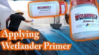 Wetlander Primer Application on Aluminum Riveted Jon Boat [upl. by Fredkin]