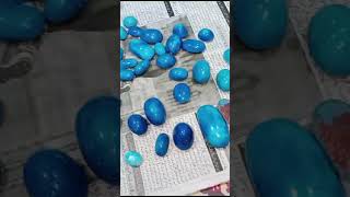 Dark Clean Turquoise gemstones naturalgemstone [upl. by Enitsirt]