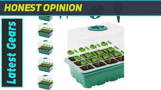 Seed Starter Tray with Humidity Dome for Indoor Plants  Best Mini Greenhouse Kit [upl. by Oremor]