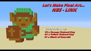 Pixel Art Tutorial  NES Link  Minecraft [upl. by Druce280]