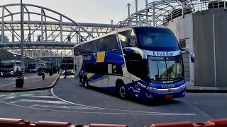 Transportes Ecuador buses de dos pisos  Ruedas en Movimiento [upl. by Eybba]