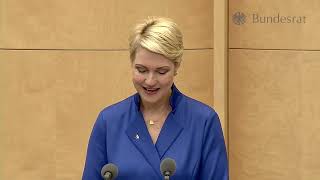 Bilanzrede der Bundesratspräsidentin Manuela Schwesig [upl. by Claribel]