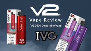 IVG 2400 Disposable Vape  Unveiling the Ultimate Vaping Experience InDepth Review [upl. by Oludoet]