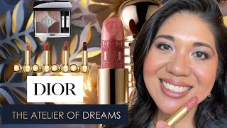 NEW DIOR Atelier of Dreams Collection House of Dreams amp Diorific lipsticks on TAN  BROWN SKIN [upl. by Oironoh438]