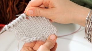 How to Do a Stockinette Stitch  Knitting [upl. by Dyson]