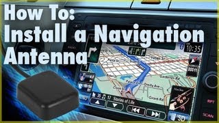 How to Install a GPS Navigation Antenna Car Stereo Accessory  Car Audio 101 [upl. by Ahsaten]