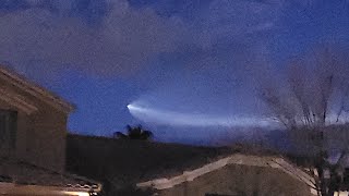 SpaceX launch seen from Las Vegas freaks dogs out March 18 2024 [upl. by Baler464]