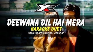 Deewana Dil Hai Mera Karaoke  Duet [upl. by Angie]