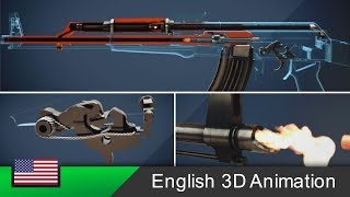 AK47  How this rifle works Animation [upl. by Irneh]