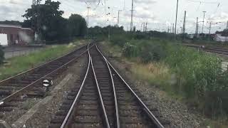 Führerstandsmitfahrt von Oberhausen Hbf nach und durch Oberhausen Güterbahnhof West [upl. by Danielle]