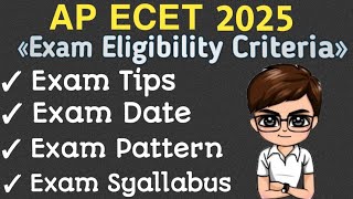 ap ecet 2025 exam date ecet syallabus exam pattern eligibility criteria ap ecet 2025 [upl. by Zetnwahs]