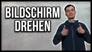 Windows 11 Bildschirm drehen im hochformat oder querformat Tutorial deutsch [upl. by Aeki]