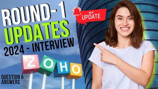 Zoho Latest Round 1 Updates  Zoho level 1 Questions amp Answers for Software developer [upl. by Trebuh621]