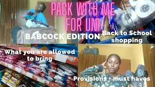 Get ready with me for BABCOCK UNIVERSITY PackingShopping for school [upl. by Lleroj356]