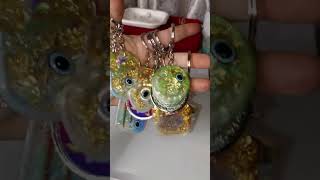 Resin Key rings [upl. by Sheilah327]