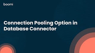 Connection Pooling Option in Database Connector [upl. by Egroeg462]