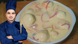 Lab e Shireen Recipe By Chef M AfzalRasmalai Walai Lab e Shireen [upl. by Annoit]