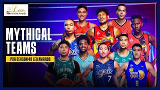 1st and 2nd Mythical Teams  PBA Season 48 Leo Awards [upl. by Annairt]