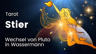 Stier ♉️ Himmlische Führung  Dein Wandel mit Pluto in Wassermann [upl. by Aderb412]