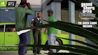 GTA San Andreas Definitive Edition Mission 26  The Green Sabre Classic Lighting Mode PC Gameplay [upl. by Eeralav218]