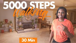 5000 STEPS FAST Walking Workout to Burn Fat  Daily Workout at Home [upl. by Eimor]