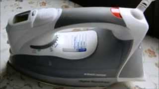 Black amp Decker D2030 Auto Off Digital Advantage Iron Overview [upl. by Llenyaj]