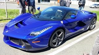 Ferrari LaFerrari in Blue  Start up and Drive [upl. by Manson347]