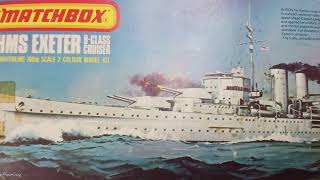 HMS Exeter BClass Cruiser Matchbox 1700 1977 matchbox youtubevideo scalemodel kitreview [upl. by Materse761]