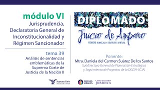 Jueves 30 de junio de 2022 Diplomado quotJuicio de Amparoquot edición 2022 Módulo VI [upl. by Elmore899]