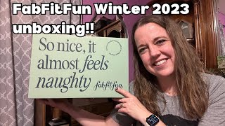 FabFitFun Winter 2023 unboxing  non rush shipping [upl. by Pembroke729]