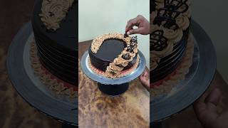 Chocolate Cake design chocolatecake chocolatecakedecoration shortvideo youtubeshorts cake [upl. by Yasnil]