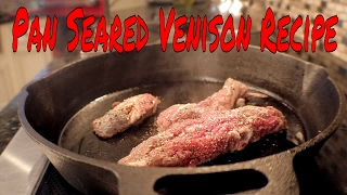 Pan Seared Venison Tenderloin Recipe [upl. by Annaitat]