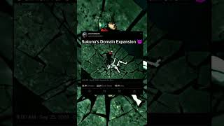 Sukunas Domain Expansion  Jujutsu Kaisen  anime shorts [upl. by Ennairac]