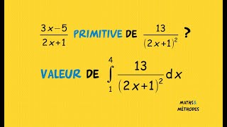 Primitive et intégrale [upl. by Enilraep]