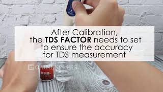 8373 Salinity and TDS meter calibration and setting TDS factor [upl. by Uv]