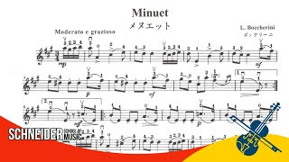 Minuet L Boccherini  Suzuki Book 2  Violin Sheet Music  Partitura para Violino [upl. by Anigriv]