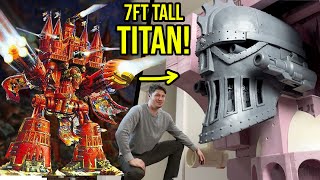 The TITANS HEAD Making a 7 foot Warhammer Model  Imperator Titan [upl. by Bartie]