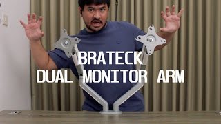 PERTAMA KALI PUNYA BRACKET DUAL MONITOR Brateck LDT63C024 Brateck Bracket monitorarm [upl. by Hollinger]