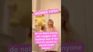 shower time tips 3 mentalhealth hygiene shower mentalhealthawareness fyp [upl. by Annaxor]